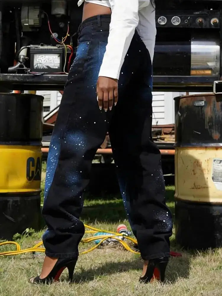 Starry Astrological Jeans — dettaglio