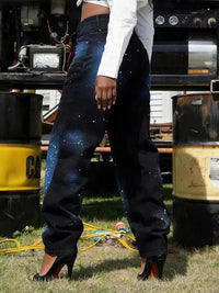 Starry Astrological Jeans — dettaglio