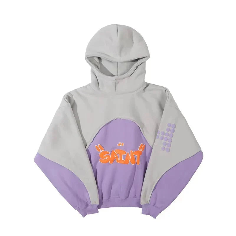 Stitch Work Foam Hoodie — vista frontale