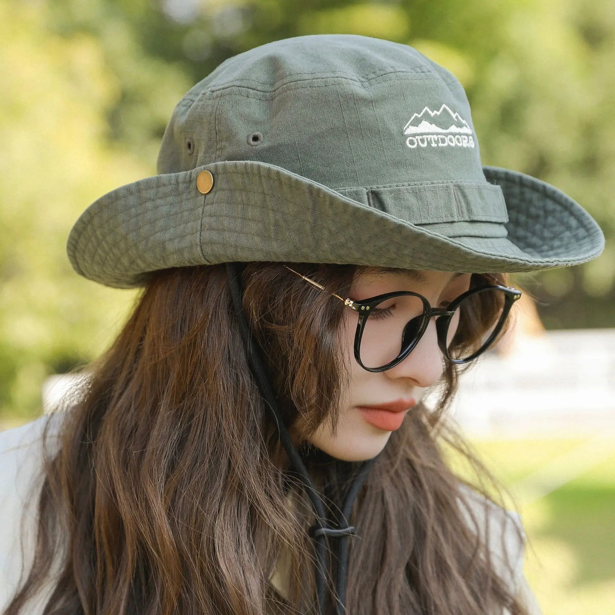 Stone Washed Safari Bucket Hat — vista completa