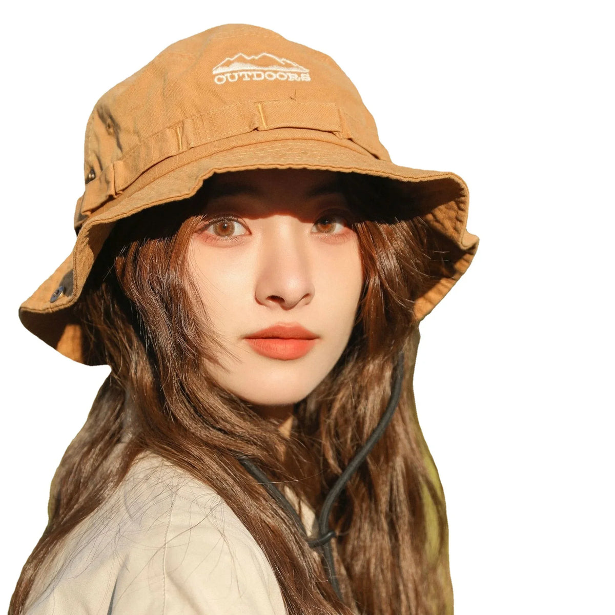 Stone Washed Safari Bucket Hat — vista posteriore