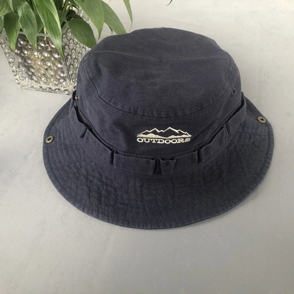Stone Washed Safari Bucket Hat — vista frontale