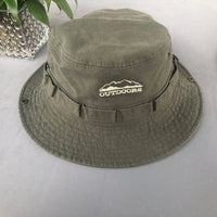Stone Washed Safari Bucket Hat — vista posteriore