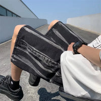 Straight Denim Shorts Jorts — dettaglio