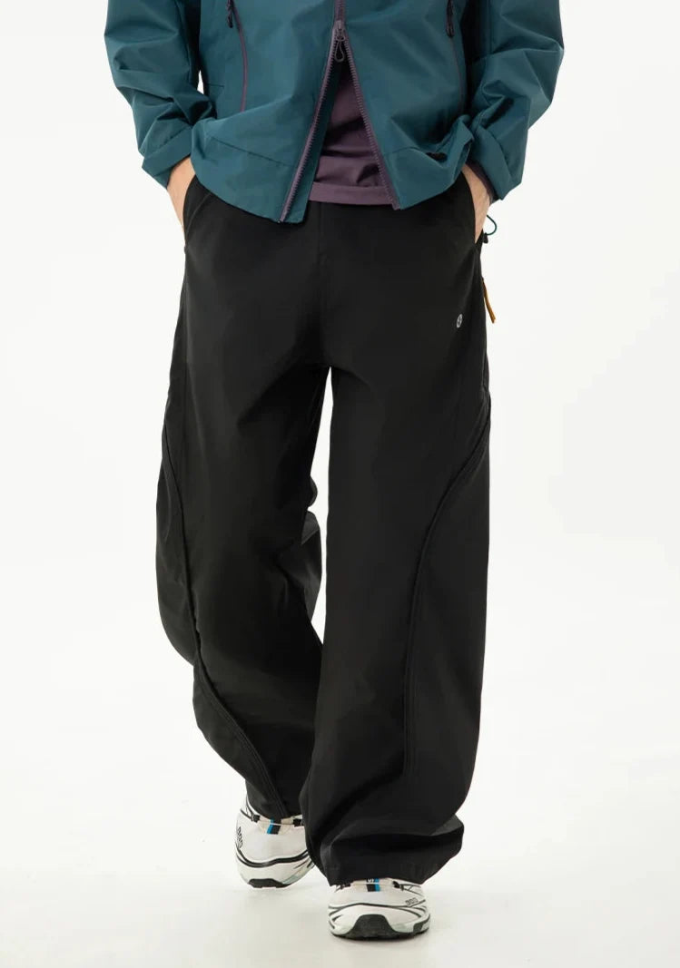 Straight Leg Parachute Trousers — dettaglio