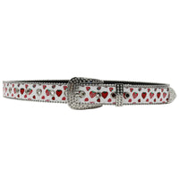 Strawberry Graphic Faux Water Diamond Rhinestone Belt — in alternativa