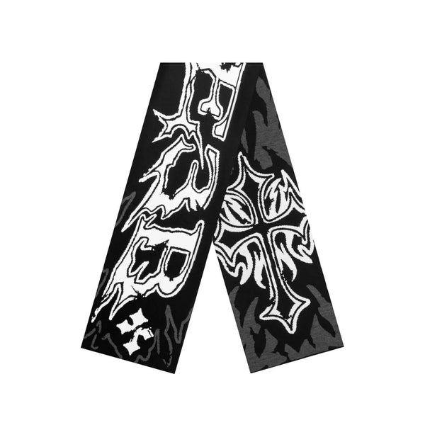 Streetwear Graphic Design Shawl Scarf — vista frontale