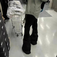 Stretch Baggy Black Flared Jeans — in alternativa