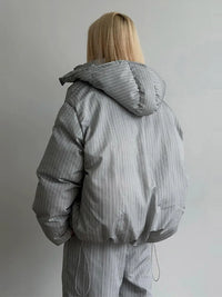 Striped Cotton Coat Trouser Suit Sets — in alternativa