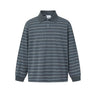 Y2K Striped Long Sleeve Polo Shirt