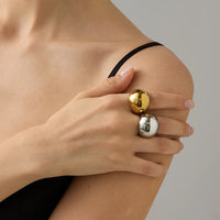 Style Chunky Aesthetic Dome Ring — dettaglio