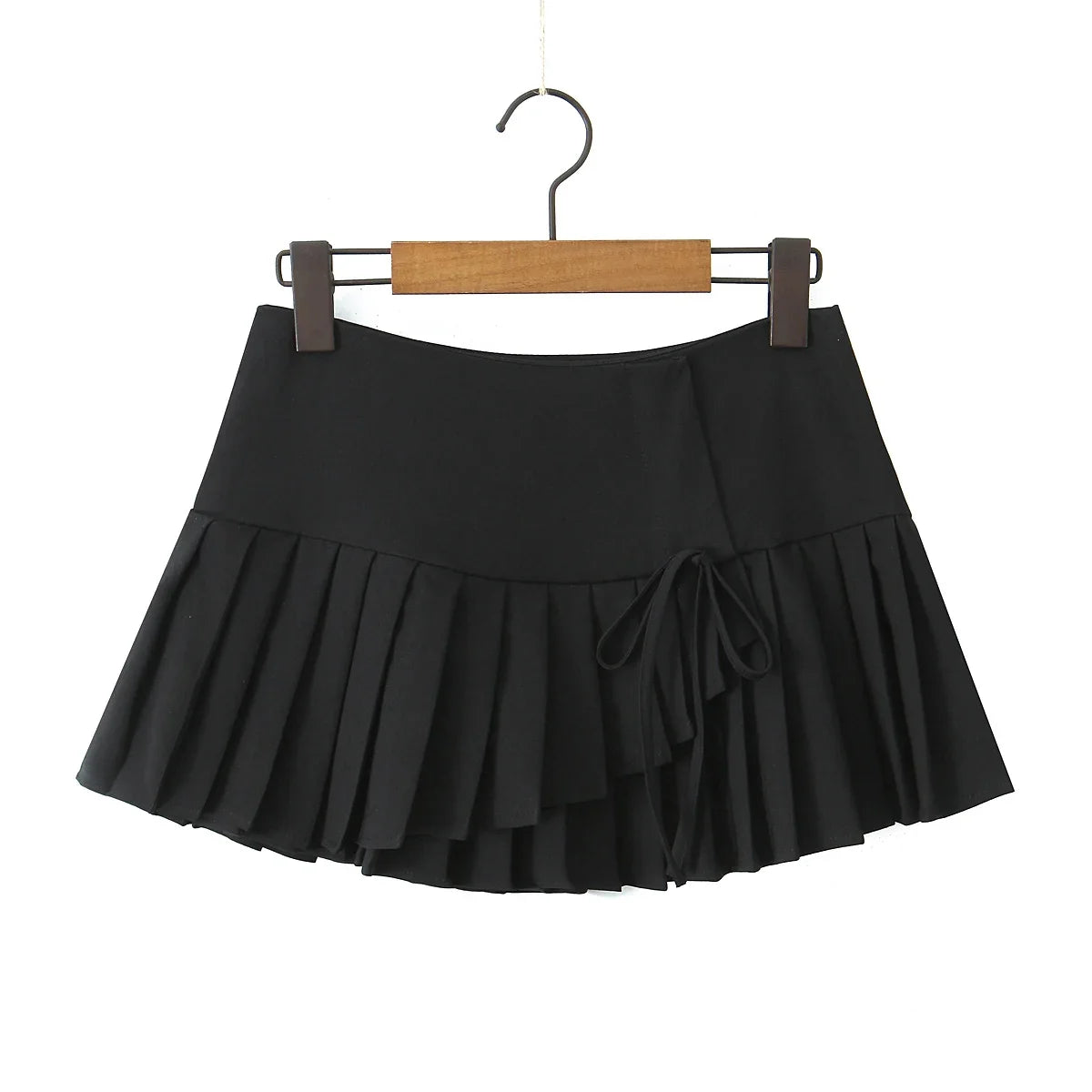 Summer Preppy Pleated Mini Skirt — dettaglio del tessuto