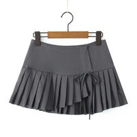 Summer Preppy Pleated Mini Skirt — vista completa
