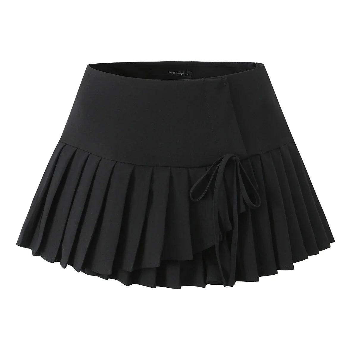 Summer Preppy Pleated Mini Skirt — vista frontale