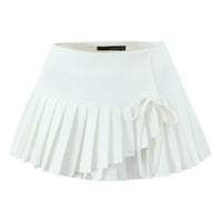 Summer Preppy Pleated Mini Skirt — dettaglio