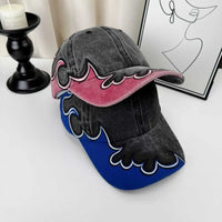 Summer Sun Embroidered Baseball Cap — dettaglio del tessuto