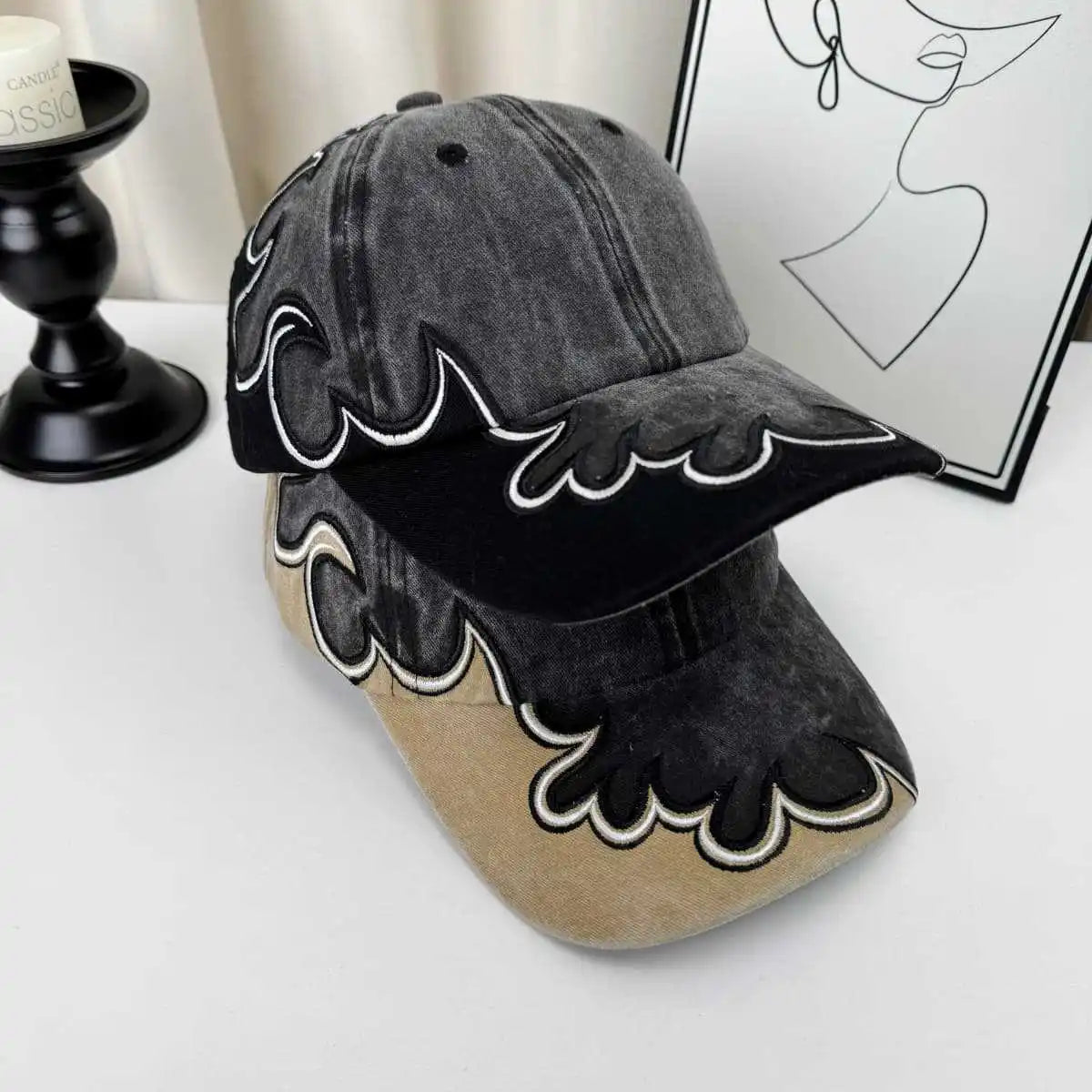 Summer Sun Embroidered Baseball Cap — vista completa