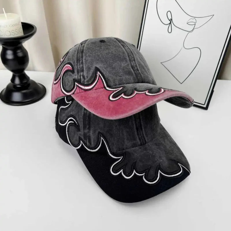 Summer Sun Embroidered Baseball Cap — vista laterale