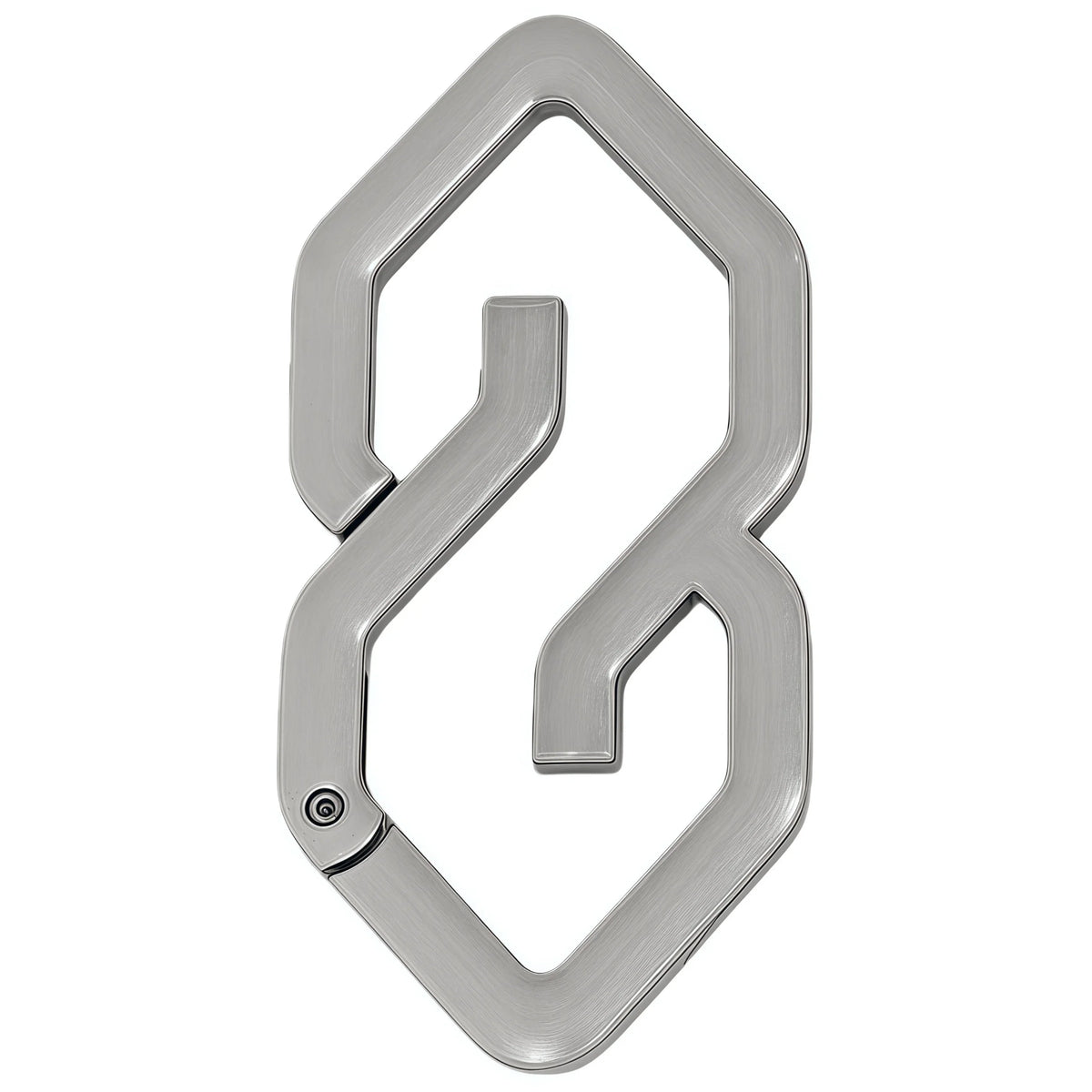 Super S Belt Loop Carabiner Keychain — vista frontale