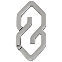 Super S Belt Loop Carabiner Keychain — vista frontale