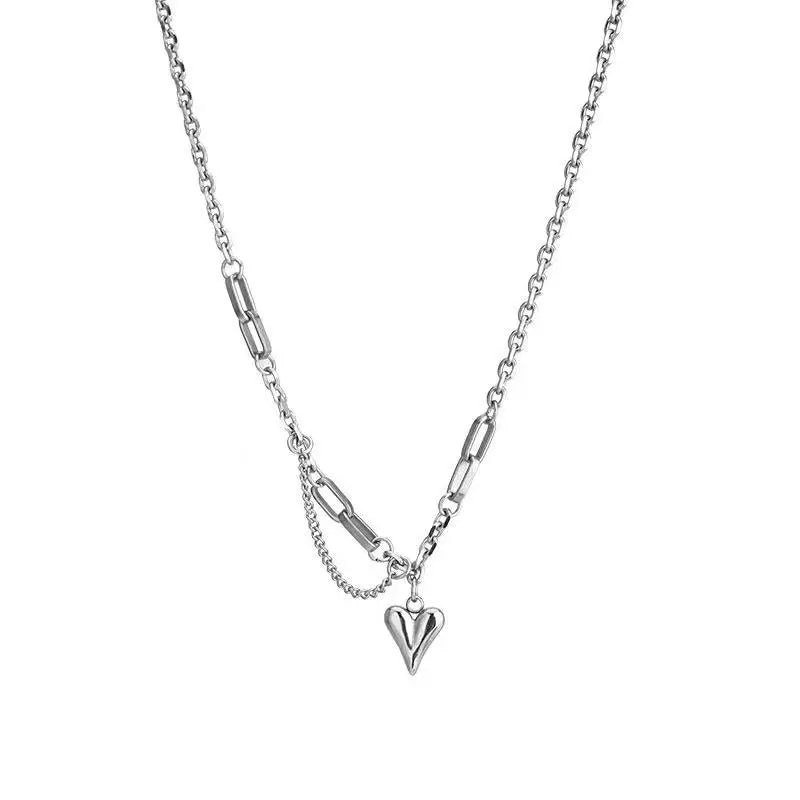 Sweet Peach Heart Pendant Necklace — vista posteriore