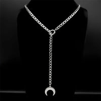 Symbolic Long Chain Y Necklace — vista posteriore