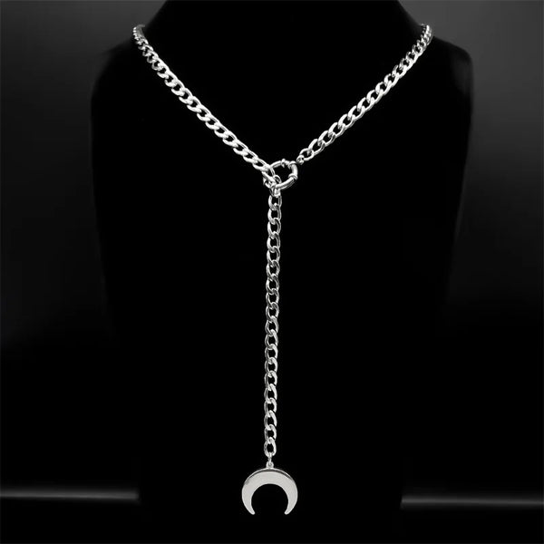 Y2K Symbolic Long Chain Y Necklace