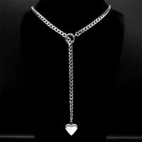 Symbolic Long Chain Y Necklace — dettaglio