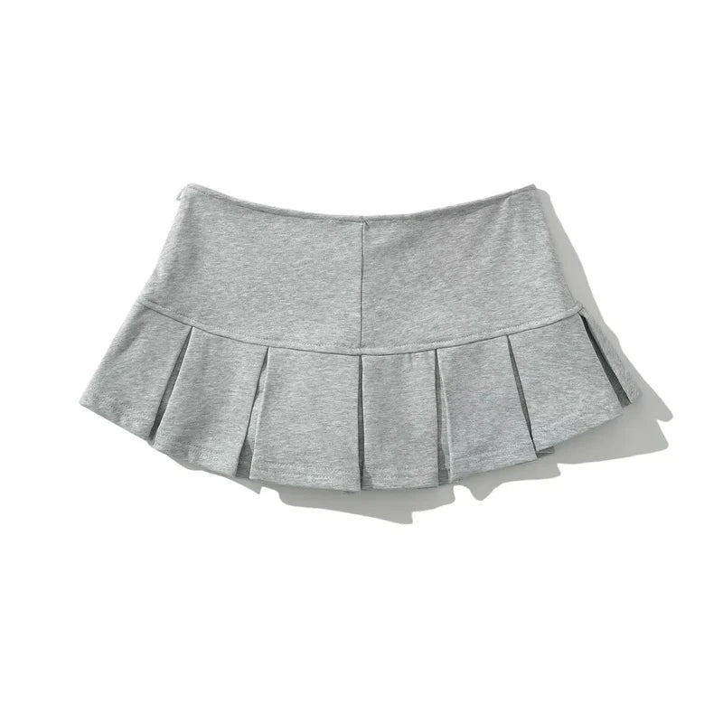 Terry Fabric Low Waist Pleated Micro Mini Skirt — in alternativa