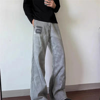 The "6" Baggy Bootcut Jeans — dettaglio della stampa