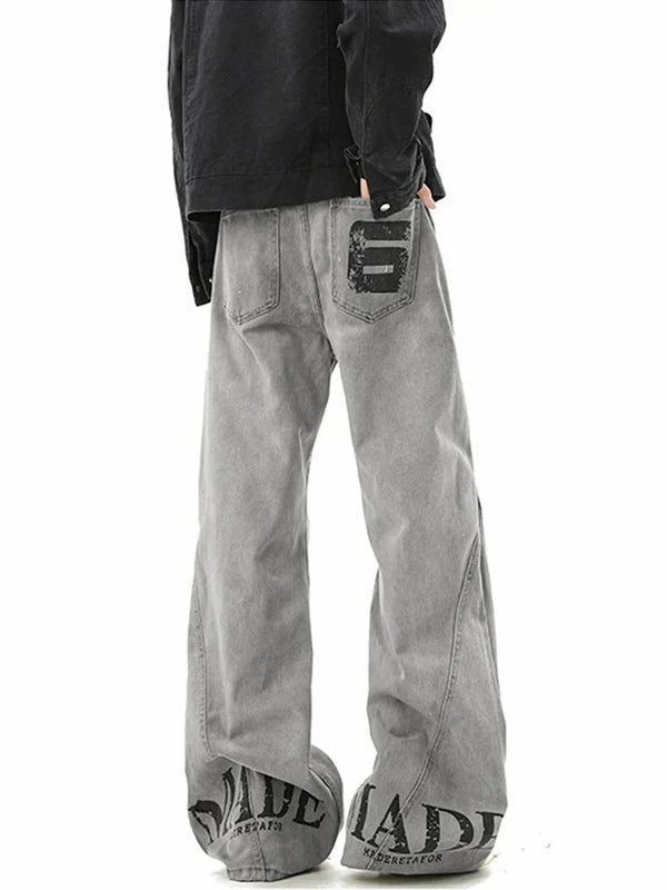 The "6" Baggy Bootcut Jeans — vista frontale