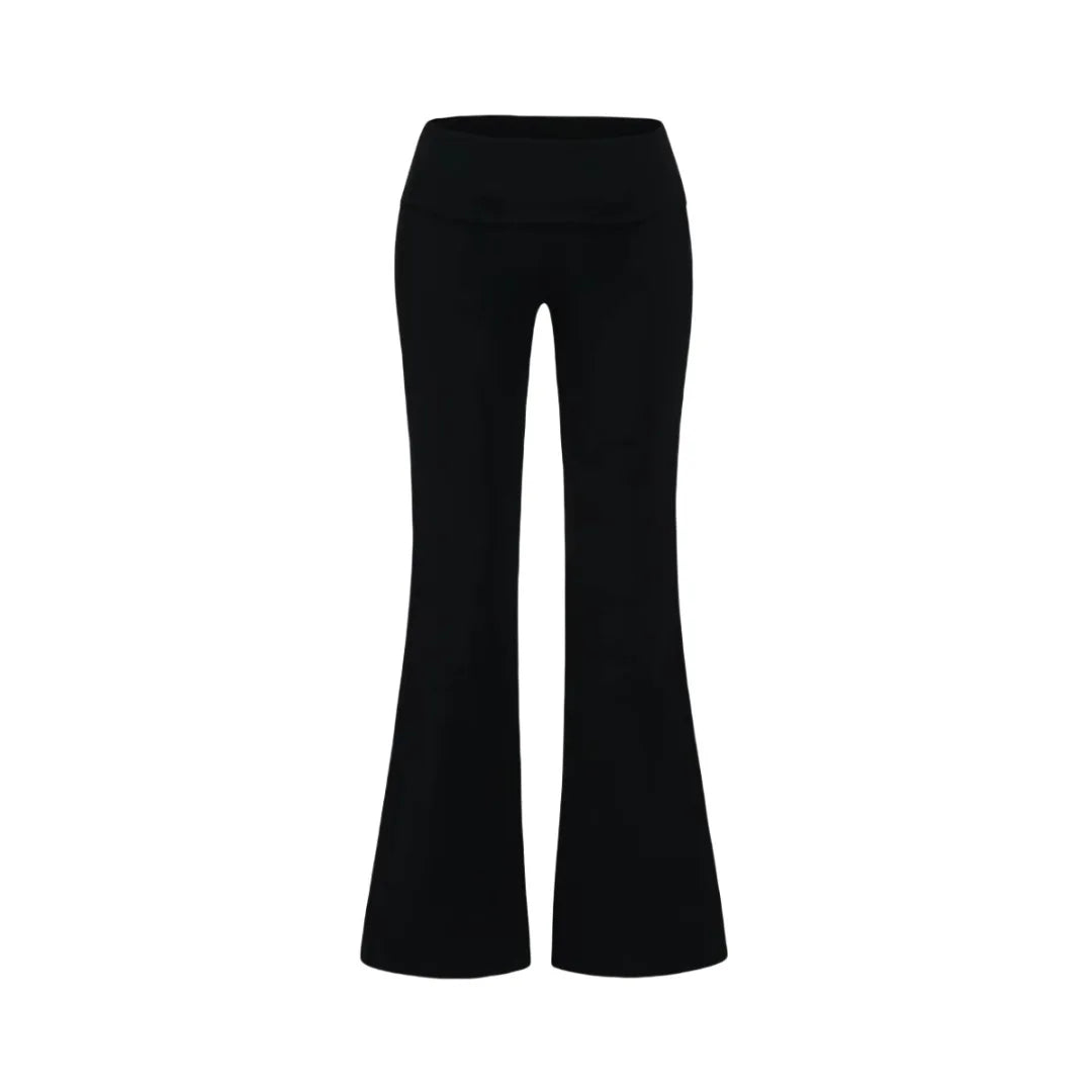 "The Classic" Folded Low Waist Cotton Jersey Flared Sweatpant Joggers Trousers — in alternativa