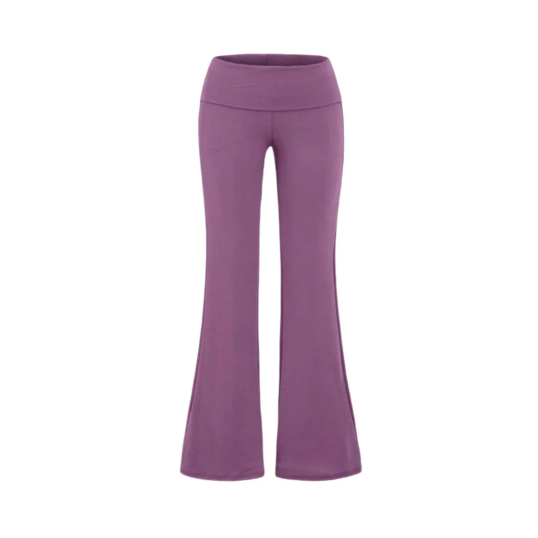 "The Classic" Folded Low Waist Cotton Jersey Flared Sweatpant Joggers Trousers — dettaglio del tessuto