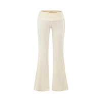 "The Classic" Folded Low Waist Cotton Jersey Flared Sweatpant Joggers Trousers — dettaglio della stampa