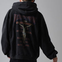 The Savoir Graphic Black Hoodie — vista frontale