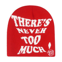 "There's Never Too Much!" Slogan Beanie — dettaglio