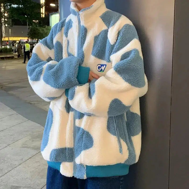 Thick Fluffy Winter Jacket — vista frontale