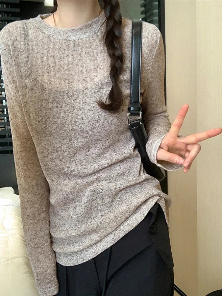 Thin Long Sleeve Summer Top — dettaglio del tessuto
