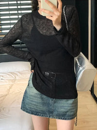 Thin Long Sleeve Summer Top — dettaglio