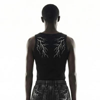 Thunder & Lightening Tank Top — dettaglio della stampa