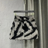 Tie Dye Printed Mini Skirt — vista frontale