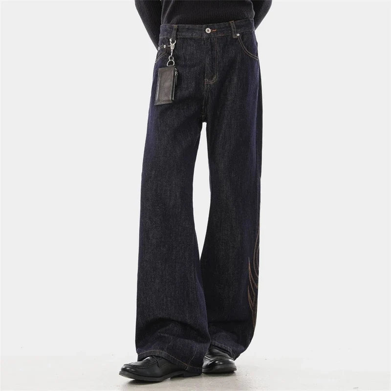 Totem Embroidered Washed Jeans — dettaglio