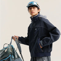 Track Soft Shell Best Windbreaker Jacket Coat — dettaglio del tessuto