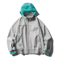 Track Soft Shell Best Windbreaker Jacket Coat — dettaglio della stampa