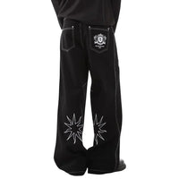 Two Lions Embroidered Graphic Denim Jeans — dettaglio