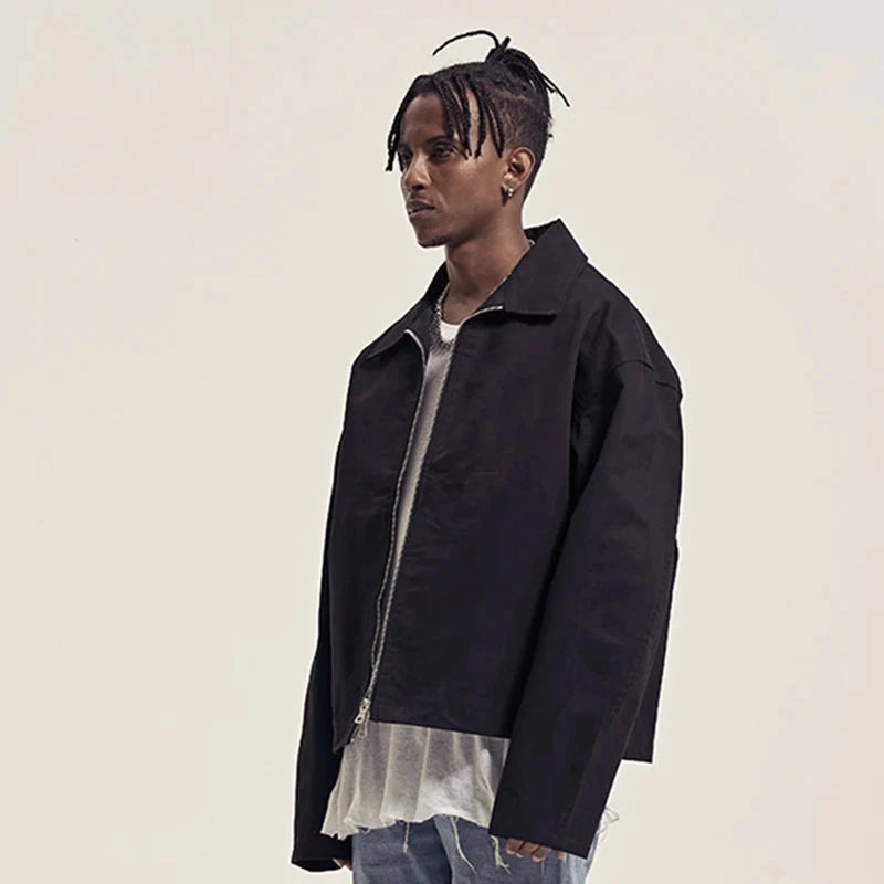 Two Way Zip Up Jacket Coat — dettaglio della stampa