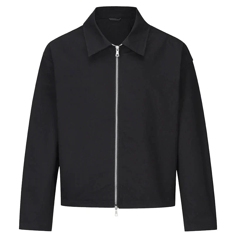 Two Way Zip Up Jacket Coat — vista frontale