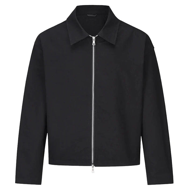 Two Way Zip Up Jacket Coat — vista frontale