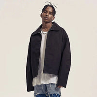 Two Way Zip Up Jacket Coat — vista posteriore