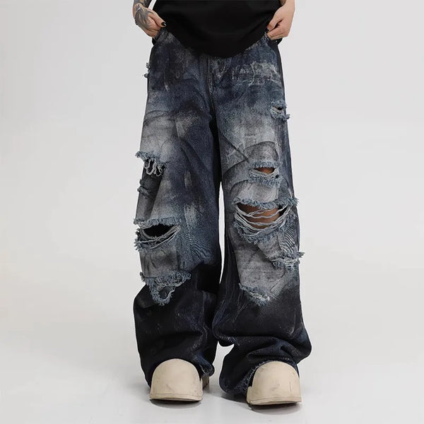 Y2K Ultra Ripped Baggy Jeans